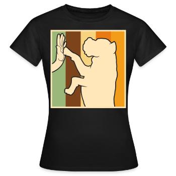 Hundefreunde Hundeliebhaber Hund - Frauen T-Shirt - Schwarz - Vorne - AI Model Female 172 dark (172cm)
