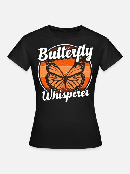 Schmetterling Flüsterer - Frauen T-Shirt - Schwarz