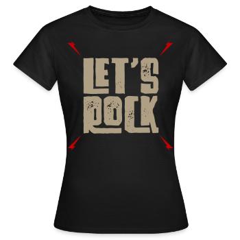 Musique rock and roll Musique rock - T-shirt Femme - noir - Devant - AI Model Female 172 dark (172cm)