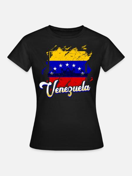 Venezuela Flagge - Frauen T-Shirt - Schwarz