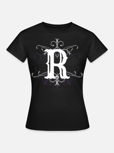 Buchstabe R Buchstabe-R - Frauen T-Shirt - Schwarz