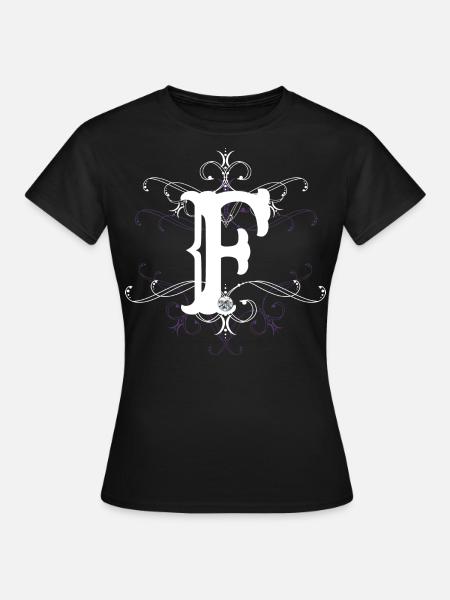 Buchstabe F Buchstabe-F - Frauen T-Shirt - Schwarz