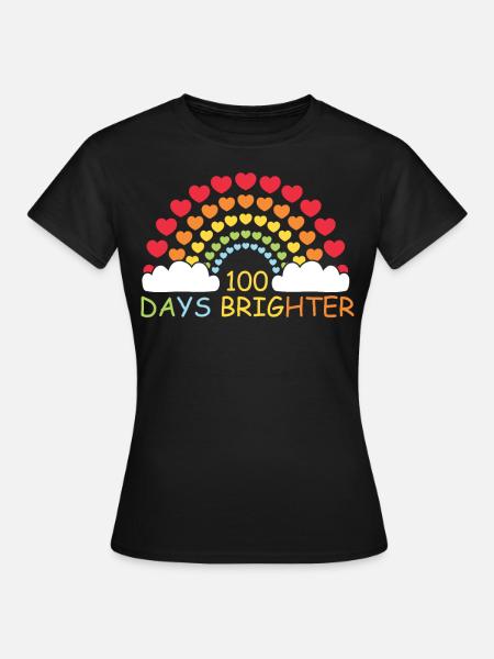 100 dagen school - Vrouwen T-shirt - zwart