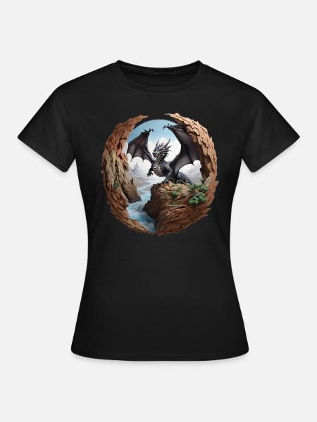 dragon - T-shirt Femme - noir