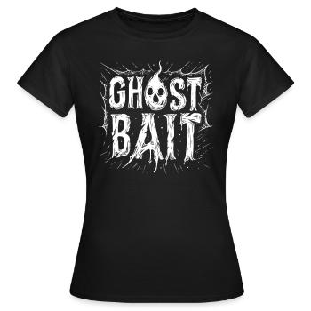 Appât fantôme Crâne Appât fantôme | Paranormal Motif - T-shirt Femme - noir - Devant - AI Model Female 172 dark (172cm)