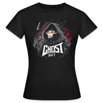 Appât fantôme Appât fantôme Conception Paranormal Hunter - T-shirt Femme - noir - Devant - AI Model Female 172 dark (172cm)