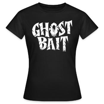 Appât fantôme Texte effrayant | Motif d’appât fantôme - T-shirt Femme - noir - Devant - AI Model Female 172 dark (172cm)