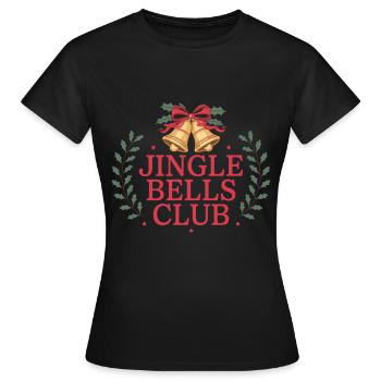 Jingle Bells Club - Fête sonore - T-shirt Femme - noir - Devant - AI Model Female 172 dark (172cm)