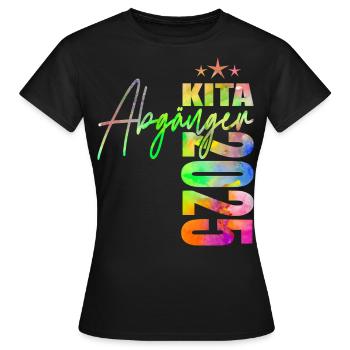Kita Abgänger 2025 - Frauen T-Shirt - Schwarz - Vorne - AI Model Female 172 dark (172cm)