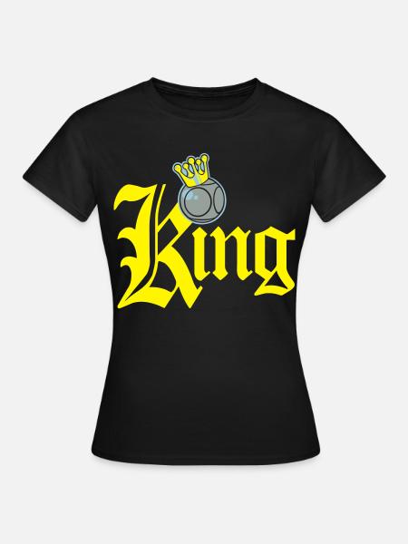 König Petanque Tippfehler - Frauen T-Shirt - Schwarz