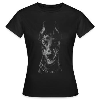 Dobermann - Frauen T-Shirt - Schwarz - Vorne - AI Model Female 172 dark (172cm)