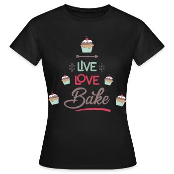 faire cuire au four - T-shirt Femme - noir - Devant - AI Model Female 172 dark (172cm)