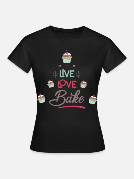 backen - Frauen T-Shirt - Schwarz