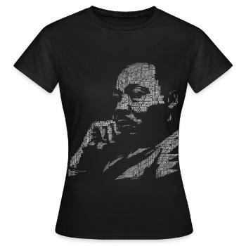 MArtin luther King i have a Dream Black power anti - Frauen T-Shirt - Schwarz - Vorne - AI Model Female 172 dark (172cm)