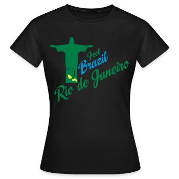 Rio de Janeiro - Frauen T-Shirt - Schwarz - Vorne - AI Model Female 172 dark (172cm)