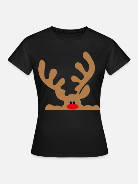 Elch - Frauen T-Shirt - Schwarz