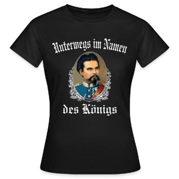 UNTERWEGS IM NAMEN DES... - Frauen T-Shirt - Schwarz - Vorne - AI Model Female 172 dark (172cm)