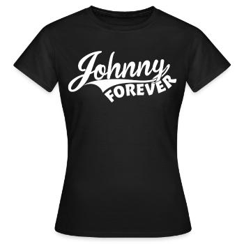Johnny Forever - T-shirt Femme - noir - Devant - AI Model Female 172 dark (172cm)