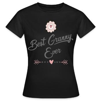 granny - Women's T-Shirt - black - Front - AI Model Female 172 dark (172cm)