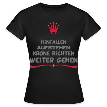 énonciations drôles - T-shirt Femme - noir - Devant - AI Model Female 172 dark (172cm)