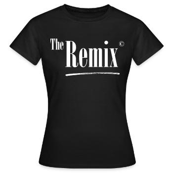 the remix partnerlook vater sohn with the original - Women's T-Shirt - black - Front - AI Model Female 172 dark (172cm)
