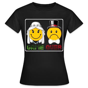 Game over - Women's T-Shirt - black - Front - AI Model Female 172 dark (172cm)