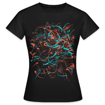 Tartarus / Abstrakt Fantasy - Frauen T-Shirt - Schwarz - Vorne - AI Model Female 172 dark (172cm)
