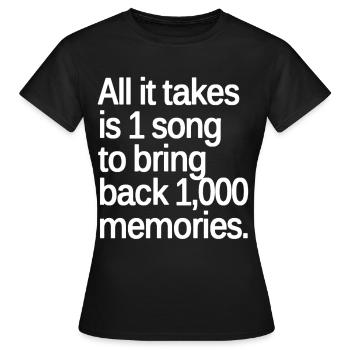 Musik Singen Gesang Saenger Konzert Geschenk - Frauen T-Shirt - Schwarz - Vorne - AI Model Female 172 dark (172cm)