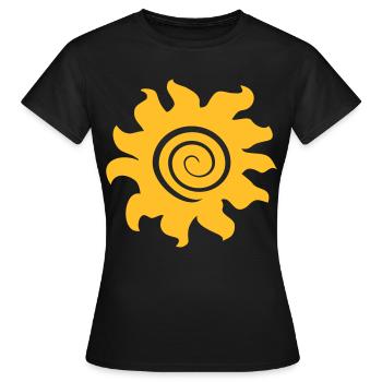 sun - Women's T-Shirt - black - Front - AI Model Female 172 dark (172cm)