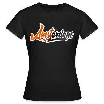 Amsterdam - Women's T-Shirt - black - Front - AI Model Female 172 dark (172cm)