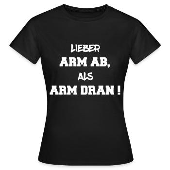Cher bras, que pauvre - T-shirt Femme - noir - Devant - AI Model Female 172 dark (172cm)