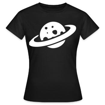 Saturne - T-shirt Femme - noir - Devant - AI Model Female 172 dark (172cm)