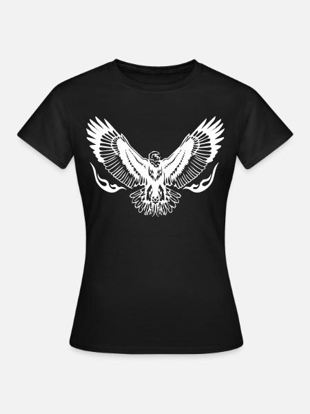 Adlerschwingen - Frauen T-Shirt - Schwarz