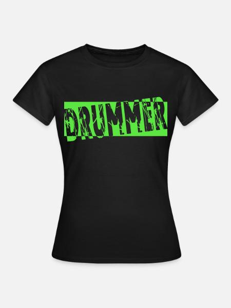 Schlagzeug Drummer Geschenk - Frauen T-Shirt - Schwarz
