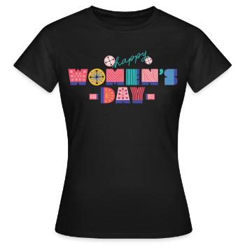 journée internationale de la femme - T-shirt Femme - noir - Devant - AI Model Female 172 dark (172cm)