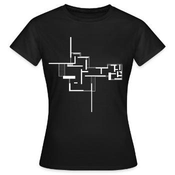 Architecture - Women's T-Shirt - black - Front - AI Model Female 172 dark (172cm)