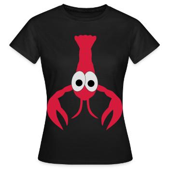 homard - T-shirt Femme - noir - Devant - AI Model Female 172 dark (172cm)