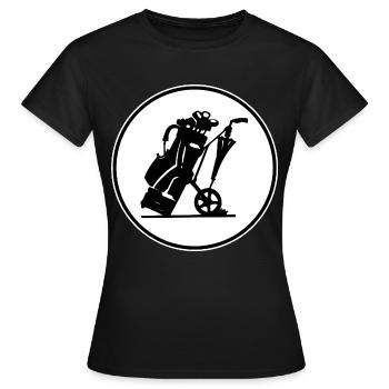 Club de golf - T-shirt Femme - noir - Devant - AI Model Female 172 dark (172cm)