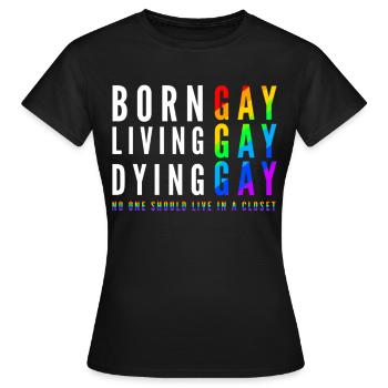LGBT Bear Pride - Frauen T-Shirt - Schwarz - Vorne - AI Model Female 172 dark (172cm)