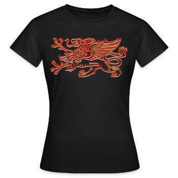 Rostock - Greif - Frauen T-Shirt - Schwarz - Vorne - AI Model Female 172 dark (172cm)