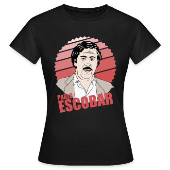 Pablo Escobar - Frauen T-Shirt - Schwarz - Vorne - AI Model Female 172 dark (172cm)