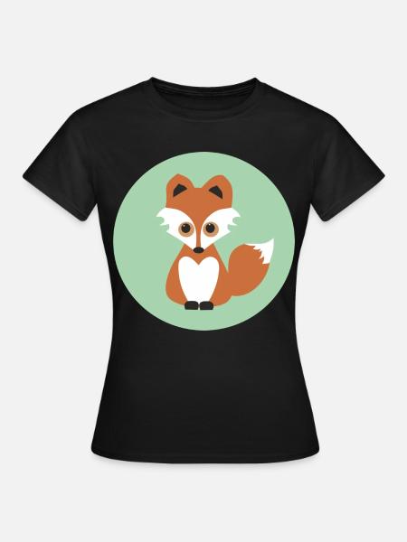 fuchs - Frauen T-Shirt - Schwarz