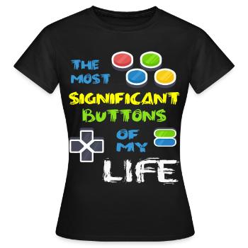 Jeu vidéo Jeu vidéo Jeux Hobby Cadeau - T-shirt Femme - noir - Devant - AI Model Female 172 dark (172cm)