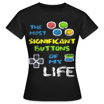 Jeu vidéo Jeu vidéo Jeux Hobby Cadeau - T-shirt Femme - noir - Devant - AI Model Female 172 dark (172cm)