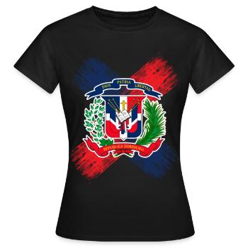 République dominicaine - T-shirt Femme - noir - Devant - AI Model Female 172 dark (172cm)