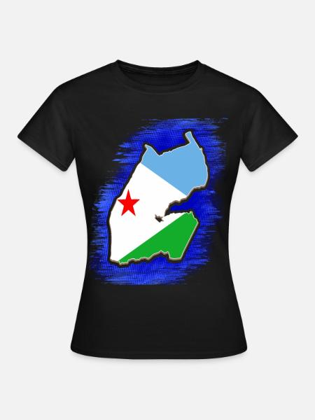 Djibouti Djibouti Djibouti cadeau de vacances - T-shirt Femme - noir