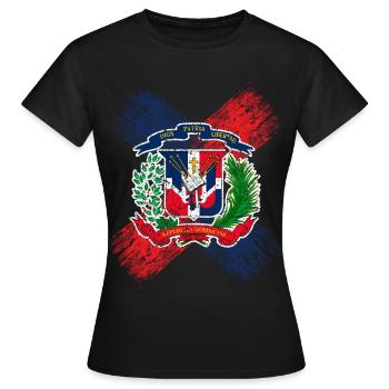 République dominicaine - T-shirt Femme - noir - Devant - AI Model Female 172 dark (172cm)