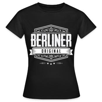 Berliner Original - Berlin - Women's T-Shirt - black - Front - AI Model Female 172 dark (172cm)