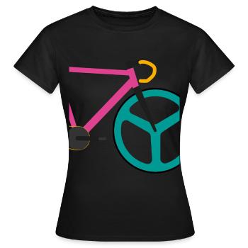 racer bike | fixie | rennrad - Frauen T-Shirt - Schwarz - Vorne - AI Model Female 172 dark (172cm)