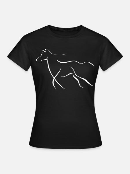 Cheval élégant - T-shirt Femme - noir